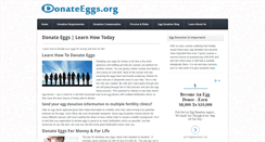 Desktop Screenshot of donateeggs.org