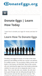 Mobile Screenshot of donateeggs.org