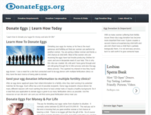 Tablet Screenshot of donateeggs.org